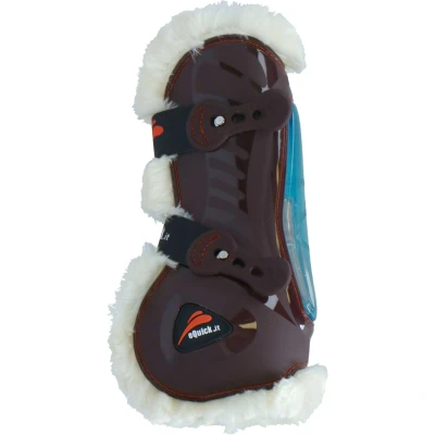 Afbeelding van eQuick Peesbeschermers eShock Front Fluffy Bruin Cob Agradi.be