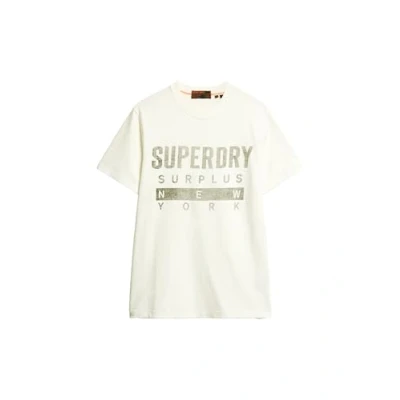 Afbeelding van Superdry Graphic Tshirt print, Heren, Maat: Large, Off white