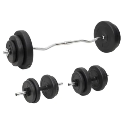 Image de vidaXL Ensemble d&#039;haltères et barres 30 kg91401