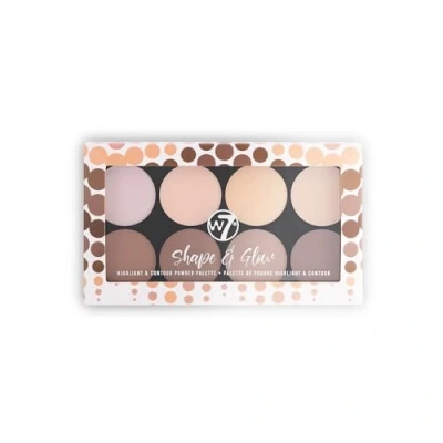 Afbeelding van W7 Shape &amp; Glow Highlight Contour Powder Palette 20 gr