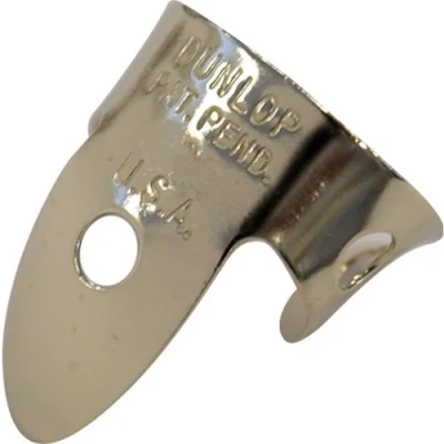 Afbeelding van Dunlop nikkel zilver Tube Fingerpicks 0,15&quot;, Players pakket 5 st. Plectrum set
