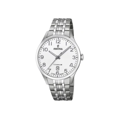 Afbeelding van Festina Calendario Horloge, Heren, Maat: One Size, White