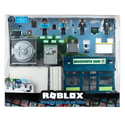 Afbeelding van Roblox ROB0689 Deluxe Brookhaven Outlaw and Order speelset met exclusieve speelcode, vanaf 6 jaar