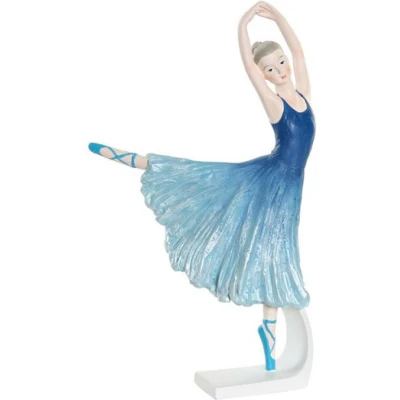 Afbeelding van Decoratieve Figuren Dkd Home Decor Blauw Romantiek Balletdanseres 13 X 6 23 Cm