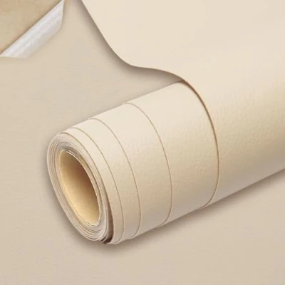 Afbeelding van Lederen patch, zelfklevend, 44 x 200 cm, kunstleer, reparatiepatch voor bank, handtassen, jassen, autostoelen, meubels, beige