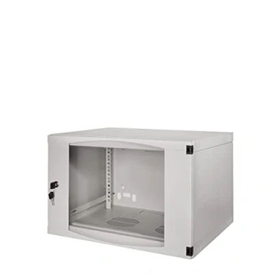 Afbeelding van LogiLink W06F64G 19inch wandkast (b x h d) 540 330 450 mm 6 HE Grijs (RAL 7035)