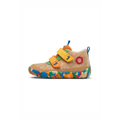 Afbeelding van Affenzahn Chaussure mi Saison Textile Happy imperméables, Respirantes, Vegan avec Doublure Chaude, Scratch et Semelle antidérapante, 10 Years Beige, 26 EU