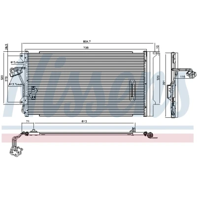 Afbeelding van Nissens Airco condensor 94667