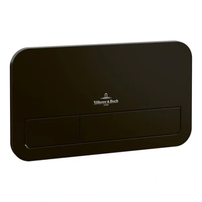 Afbeelding van Villeroy &amp; Boch Viconnect bedieningsplaat 253x145mm black matt