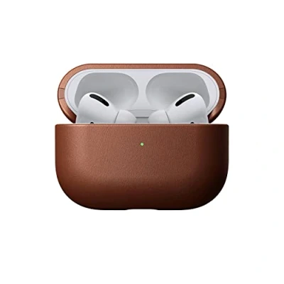 Afbeelding van Nomad Modern Leather Case AirPods Pro 2 Zwart NM01999485