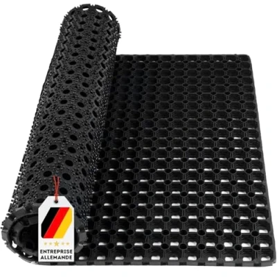Afbeelding van KARAT Rubberen tapijt Octo Door 16 mm dik Antislip op alle verdiepingen Uitstekend drainage effect (60 x 80 cm)