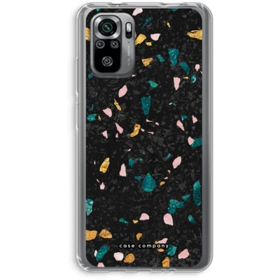 Afbeelding van Case Company® hoesje geschikt voor Xiaomi Redmi Note 10S Terrazzo N10 Soft Cover Telefoonhoesje Bescherming aan alle Kanten en Schermrand