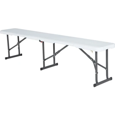 Afbeelding van Bank Lifetime Wit Opvouwbaar 183 x 42 29 cm