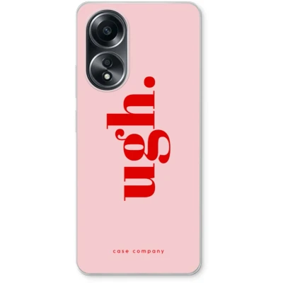 Afbeelding van Case Company® hoesje geschikt voor Oppo A58 4G Ugh Soft Cover Telefoonhoesje Bescherming aan alle Kanten en Schermrand