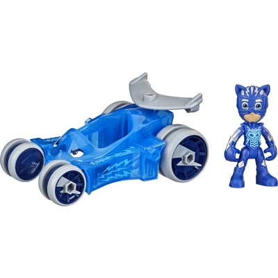 Afbeelding van PJ Masks Animal Power, Cat Bolide, voertuig en beweegbaar figuur Yoyo, kleuterspeelgoed voor kinderen, vanaf 3 jaar, F5337, meerkleurig