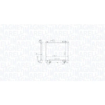Afbeelding van MAGNETI MARELLI 350213213800 Radiateur 378 478 26 Koelribben gesoldeerd SUZUKI: Vitara I Off Road Cabrio,