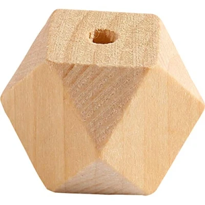 Afbeelding van Diamantvormige kraal, b: 20 mm, gatgrootte 3 grenen, 6stuks