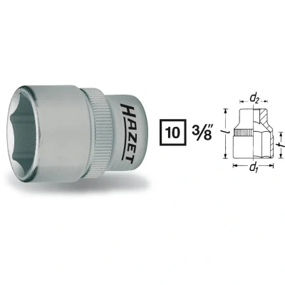 Afbeelding van Hazet 880 15 Dop (zeskant) Dopsleutelinzetstuk mm 3/8 (10 mm)