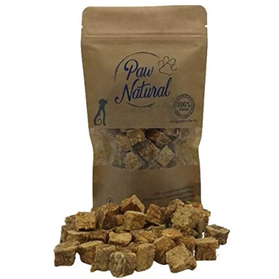 Afbeelding van Paw Natural Puur Kalkoenvlees Kubus Snacks voor Honden, Traktaties Beloningen 150g. Graan en Glutenvrij Naturel Hondenvoer dieren, alle rassen
