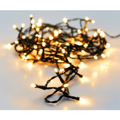 Afbeelding van Micro Cluster 700 LED&#039;s 14 meter warm wit 8 functies + geheugen