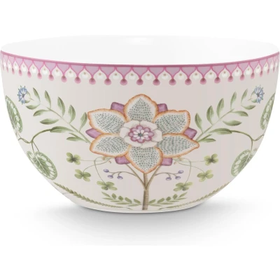 Afbeelding van Pip Studio Blushing Birds Dinerbord 25 Cm Gebroken Wit