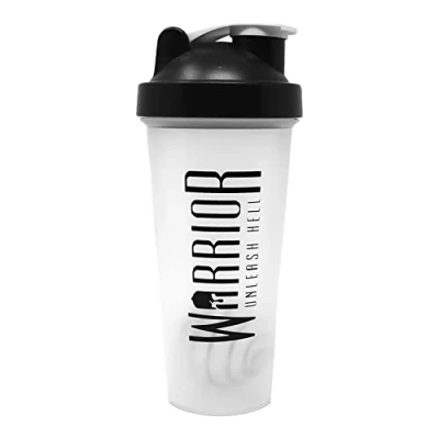 Afbeelding van Warrior Supplements Proteïneshaker fles, 600 ml, met mengbal