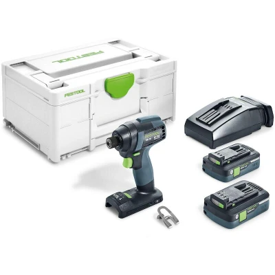 Afbeelding van Festool TID 18 HPC4,0 I Plus 18V Li Ion accu slagschroevendraaier set (2x 4,0Ah) in systainer 180Nm 8x220mm koolborstelloos