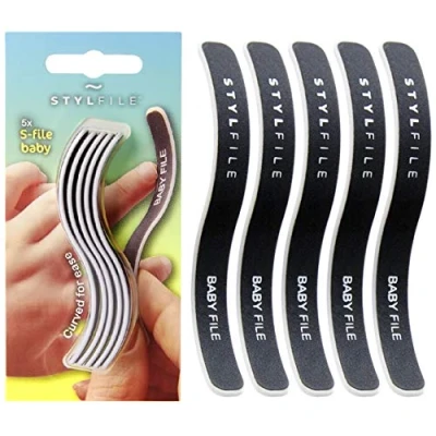 Afbeelding van StylFile S nagelvijl voor baby&#039;s: gebogen baby&#039;s, pasgeborenen, zuigelingen, schuurpapier, nagelmanicure