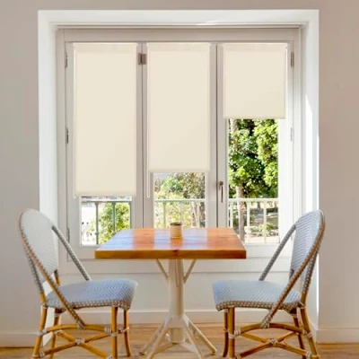 Afbeelding van Blindecor Aure Rolgordijn doorschijnend zonder gereedschap beige 52 x 180 cm