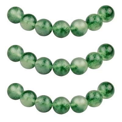 Afbeelding van MJDCB 6 mm 60 stuks stenen kralen jade groen schuim ronde losse halfedelstenen voor sieraden maken armbanden kettingen