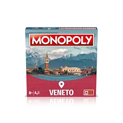 Afbeelding van Winning Moves Monopoly Veneto City bordspellen, bordspellen voor volwassenen, kinderen, 2, 2 tot 6 personen, leeftijd 8+