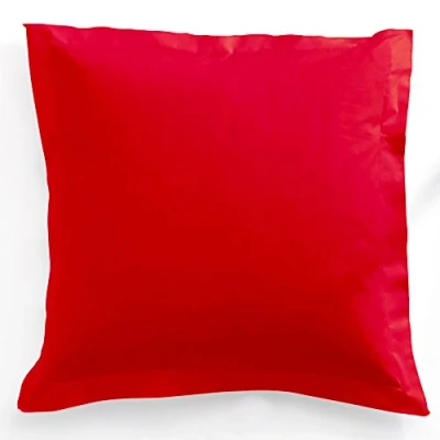 Afbeelding van Today 201716 kussensloop met platte volants, katoen, 75 x cm, rood (Appel d&#039;Amour)