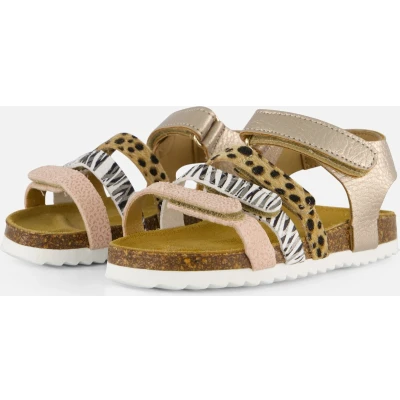 Afbeelding van Develab Sandalen goud Leer Dames Maat 27