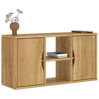 Afbeelding van vidaXL Tv meubel 79x24x40,5 cm massief grenenhout