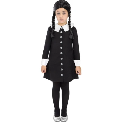 Afbeelding van FUNIDELIA Woensdag Addams Kostuum voor meisjes the Family Maat: 135 152 cm