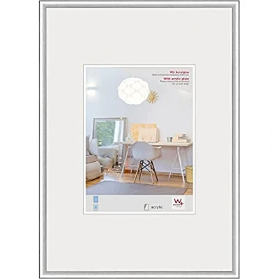 Image de walther design cadre photo argent 50 x 70 cm avec verre d’art, en plastique New Lifestyle KVX070S
