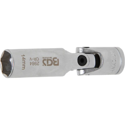 Afbeelding van BGS Cardan bougiedop zeskant 3/8&quot; 14 mm