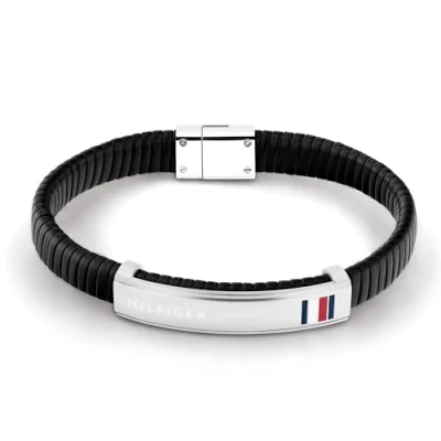 Afbeelding van Tommy Hilfiger Armband, Heren, Maat: One Size, Schwarz