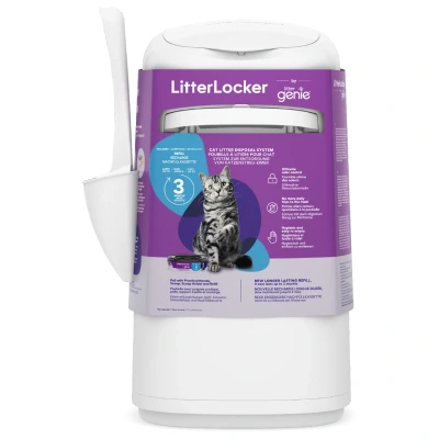 Afbeelding van Litter Locker Litterlocker By Genie Kattenbakaccessoires 24.3x23x7x43.3 cm Wit