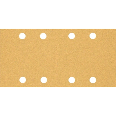 Image de BOSCH 2608900937 Feuille abrasive Expert C470 Best for Wood and Paint, 93 x 186 mm, grain 80, 8 trous (50 pcs)