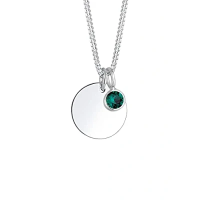 Afbeelding van Elli Halsketting Mei birthstone 925 Sterling Zilver Kristal