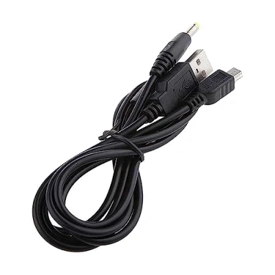 Afbeelding van OcioDual 2 in 1 oplaadkabel en datakabel compatibel met Sony PSP 1000 2000 3000 zwart meter