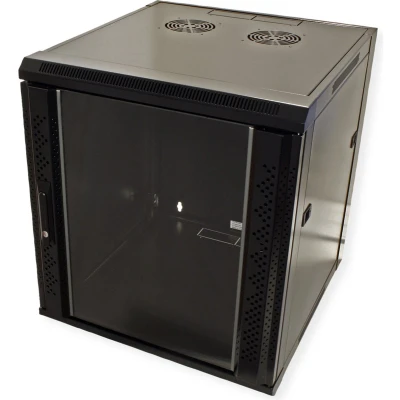 Afbeelding van Value 19inch wandkast (b x h d) 570 640 600 mm 12 HE Zwart