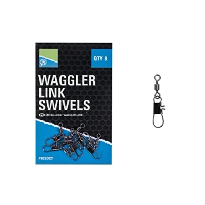 Image de Preston Connecteur Waggler Link Swivels (8 pcs)