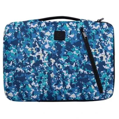 Afbeelding van Exacompta Laptophoes Veggie kunstvezel Blauw tot 35,6 cm (14 inch) (14&quot;, Universeel), Laptoptas,