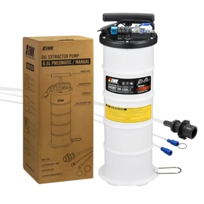 Afbeelding van EWK Pneumatische handmatige olie extractor 6,5 L Vacuümpomp Motor Vloeistofzuiger oliewisselaar