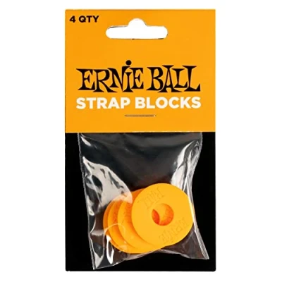 Afbeelding van Ernie Ball 5621 Strap Blocks oranje (4 stuks)