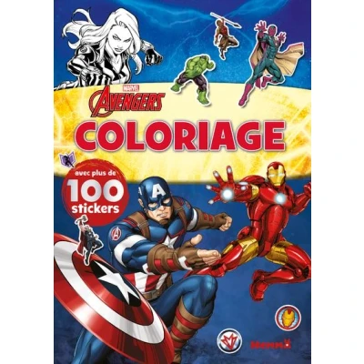 Image de Marvel Avengers Coloriage avec plus de 100 stickers (Iron Man, Black Widow, Captain America)