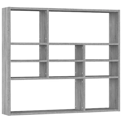 Afbeelding van vidaXL Sonoma wandrek, grijs, 90 x 16 78 cm, technisch hout