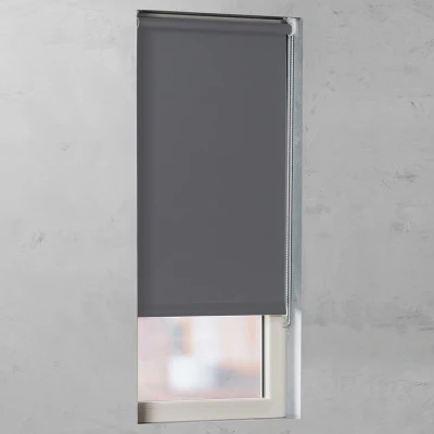 Afbeelding van Rolgordijn Smooth Smart Verduisterend Anthracite 120x190 (Grijs)